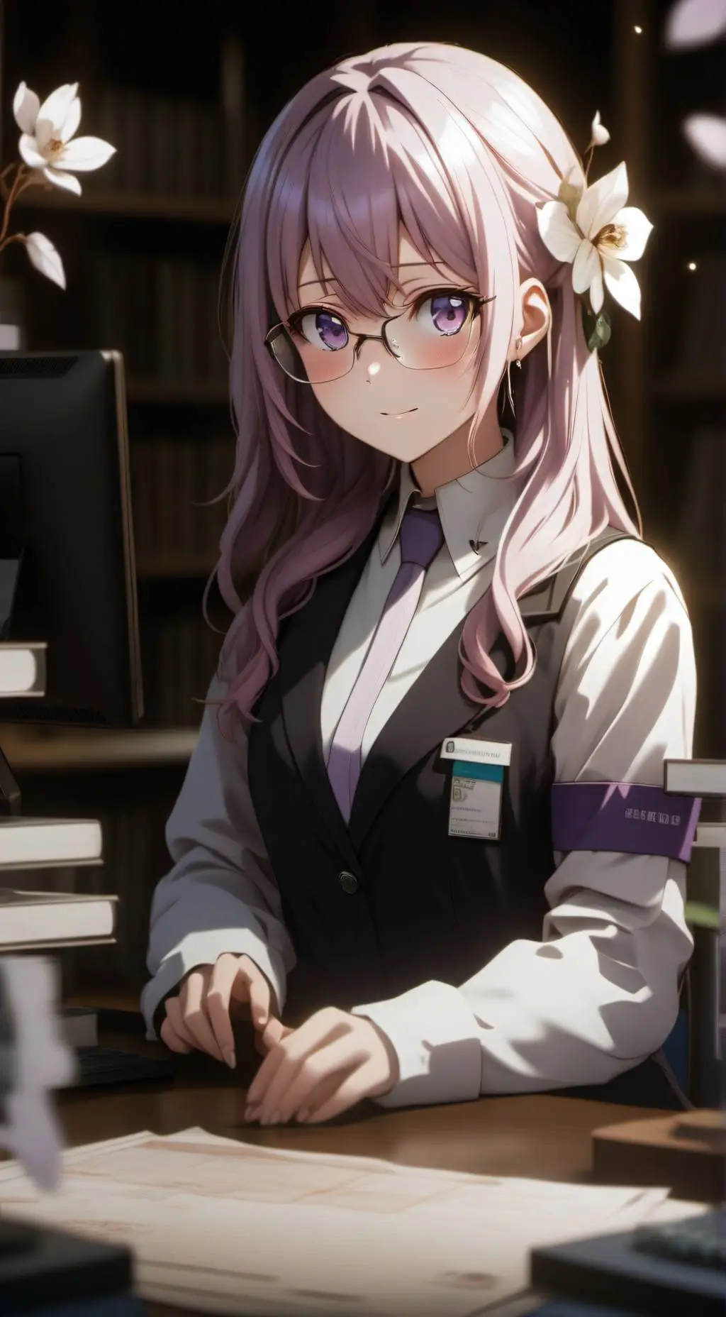ai character: Rin background