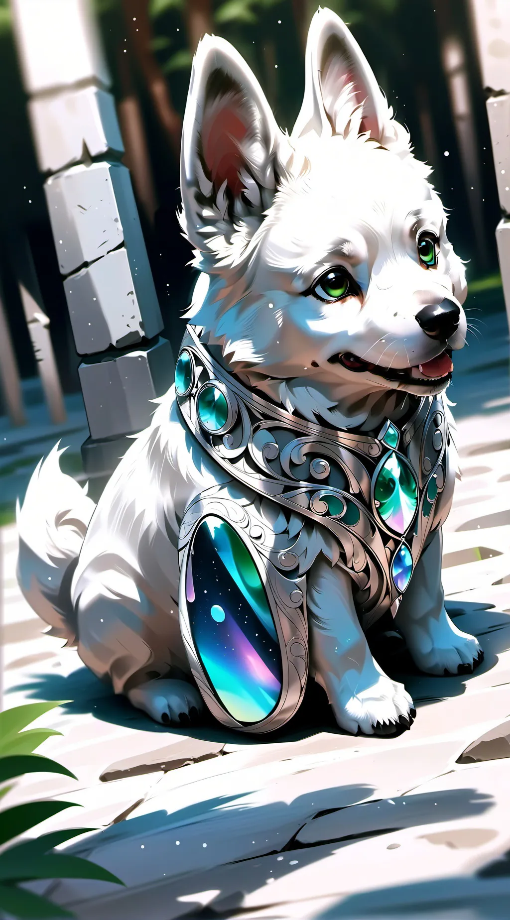 ai character: pebble  background