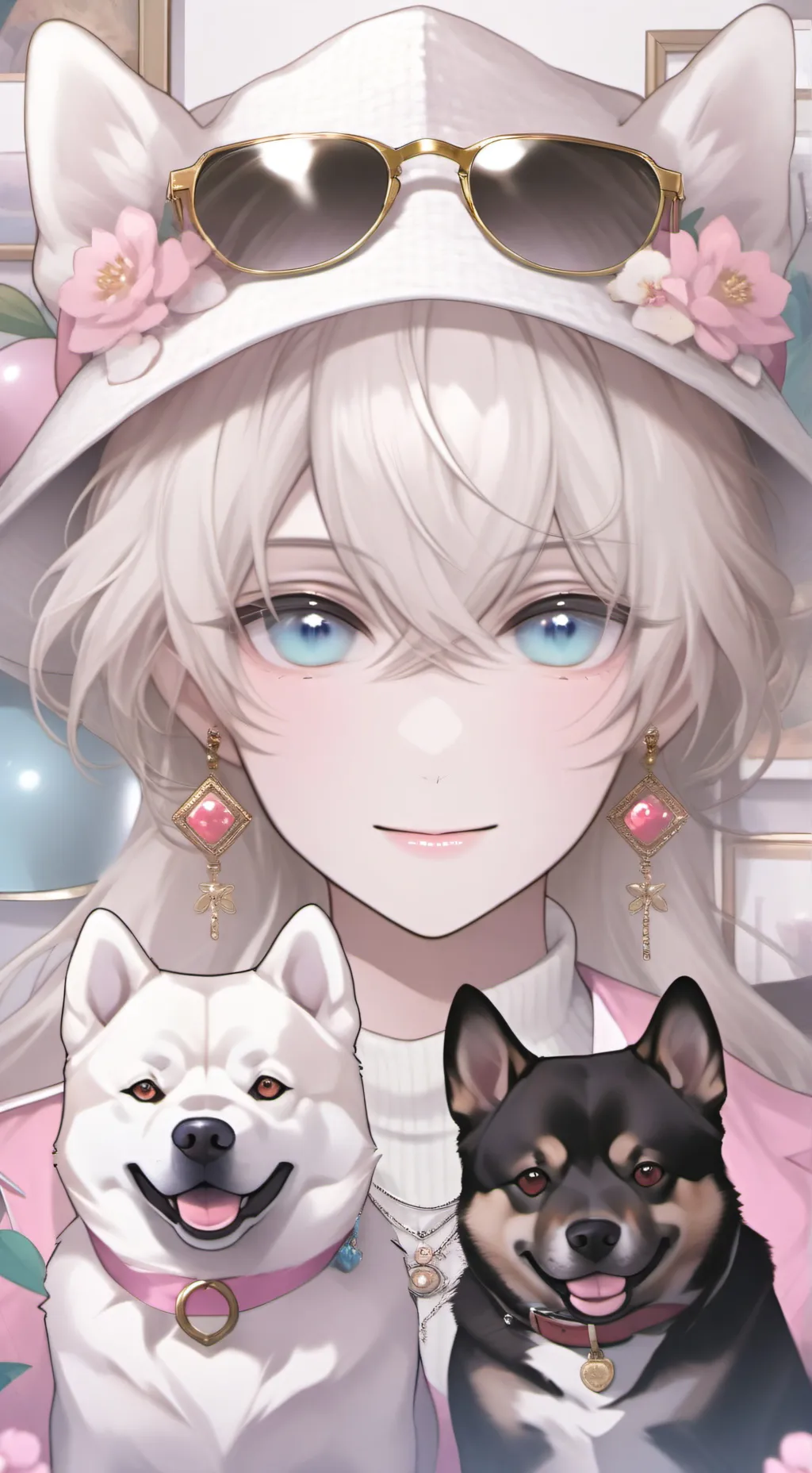 ai character: MemeMaster Mocha background