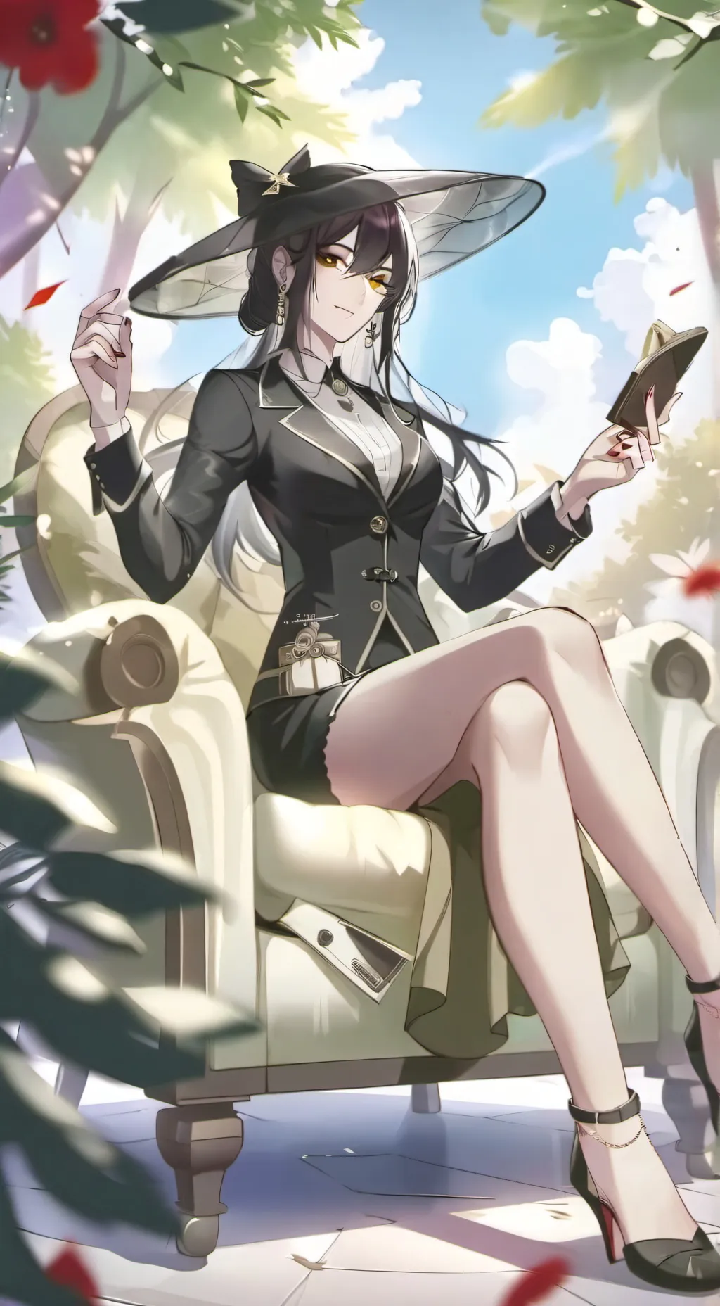 ai character: Amber Kennedy  background
