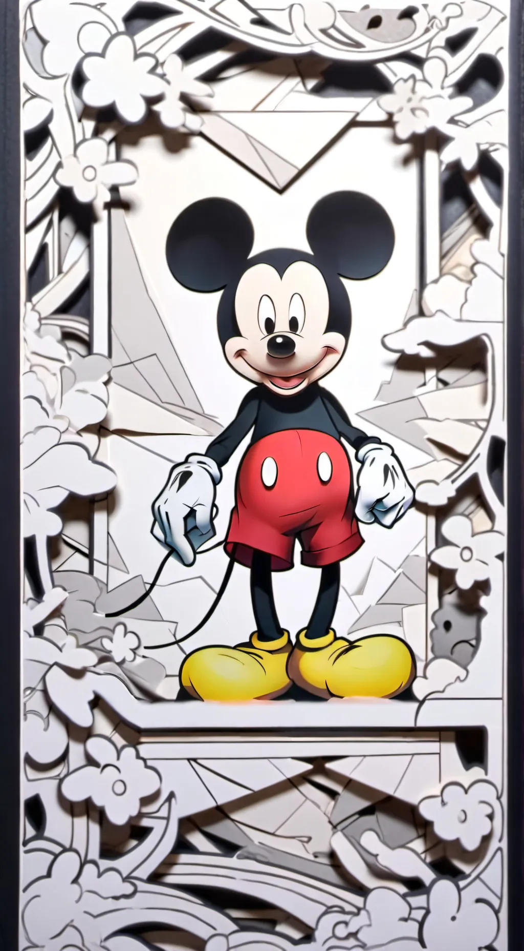 ai character: mickey mouse  background