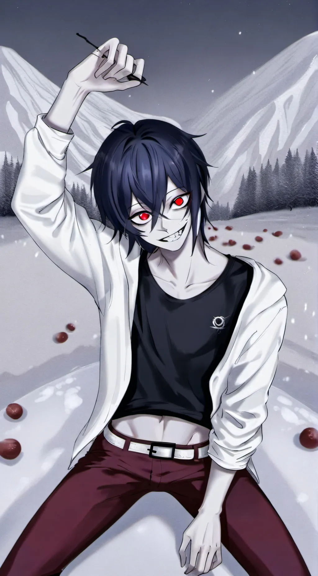 ai character: slenderman x Jeff background