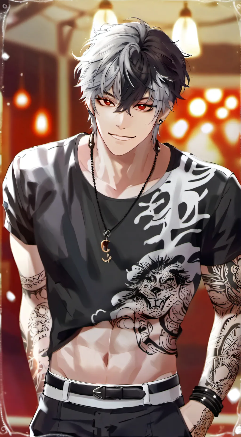 ai character: Shane  background