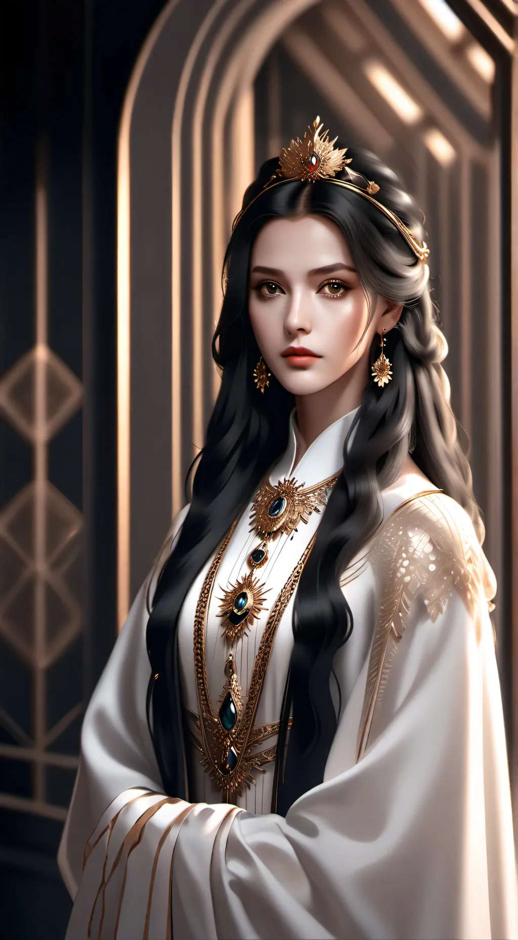 ai character: queen/king background