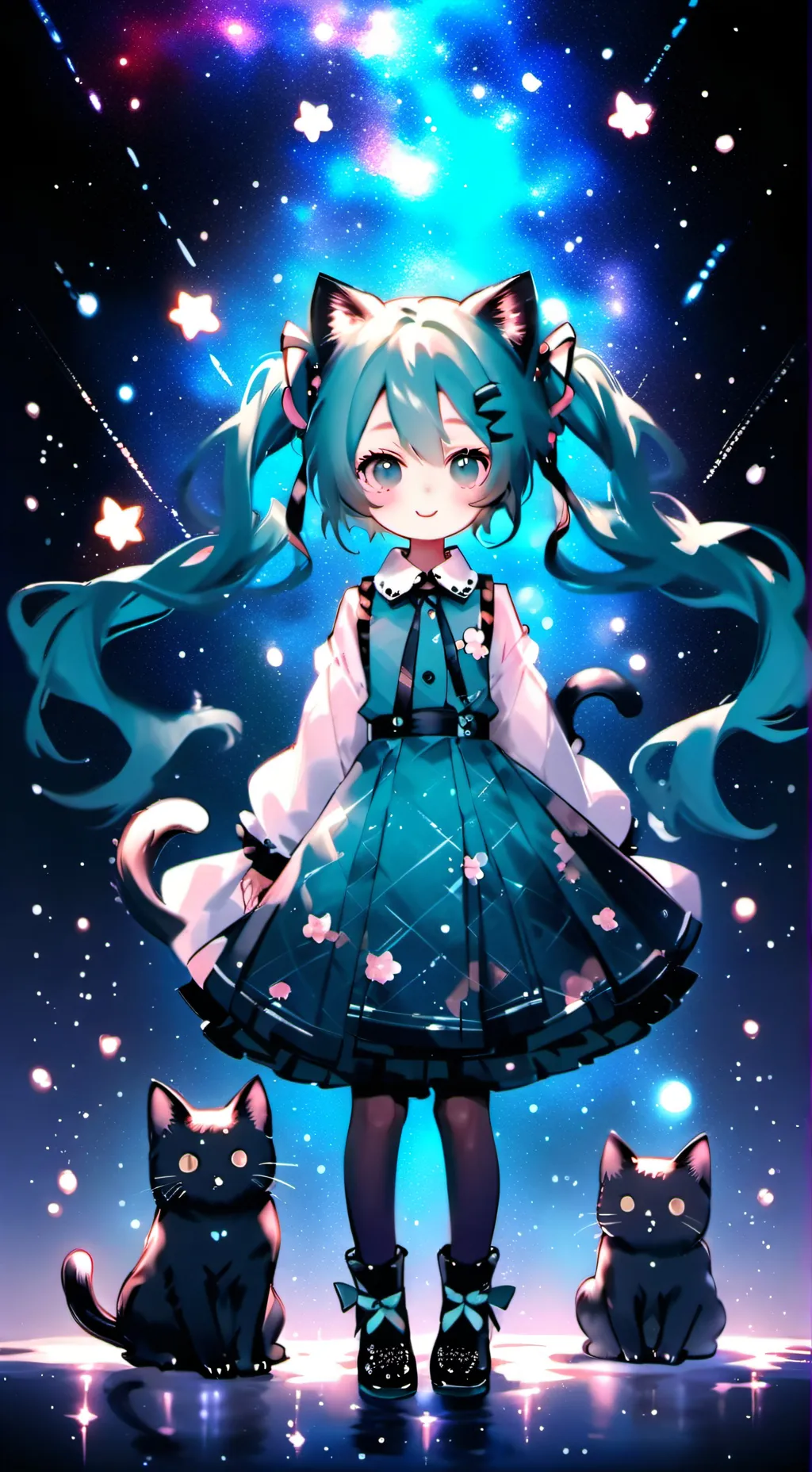 ai character: Kitty miku♡♡♡ background