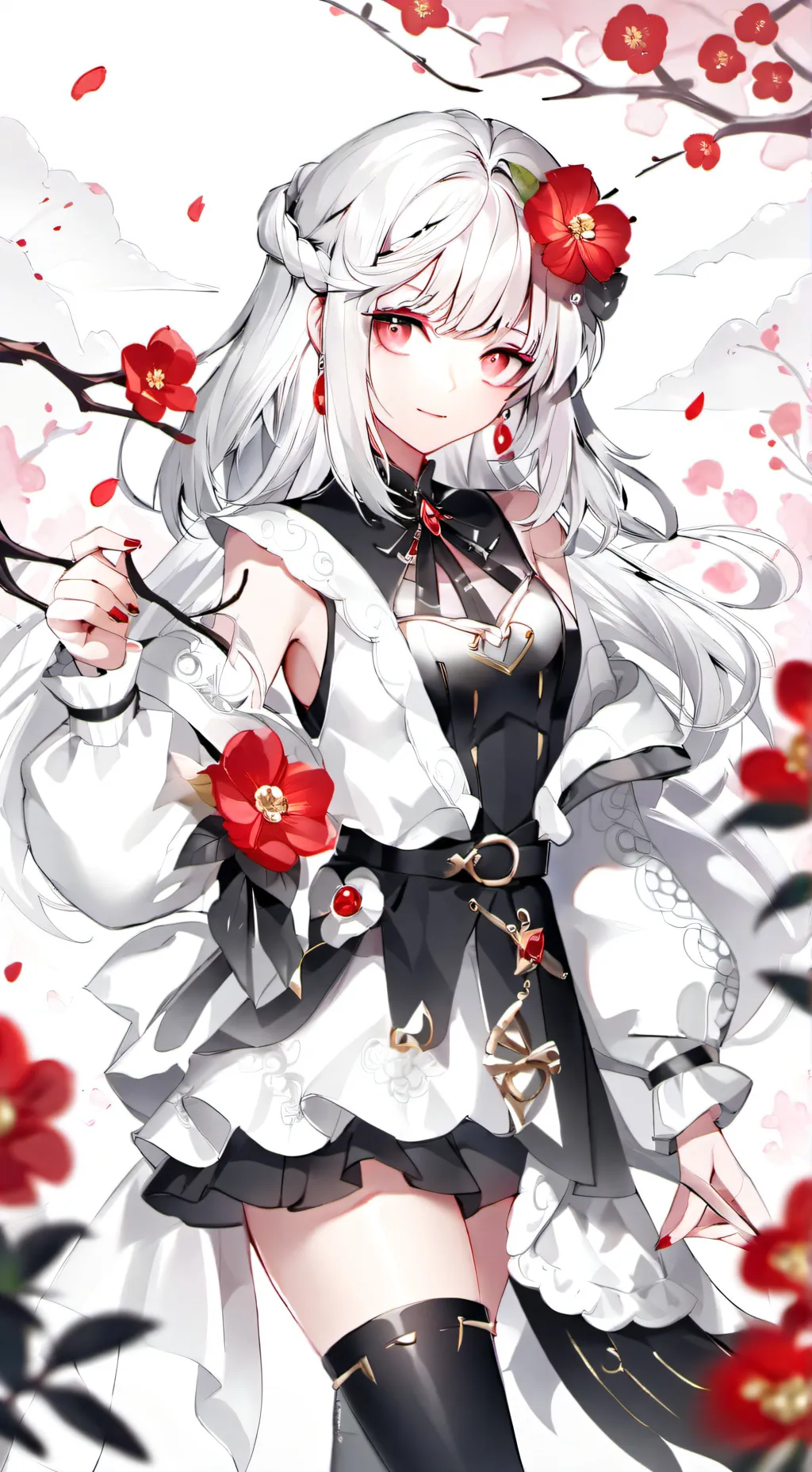 ai character: wenda x gray background