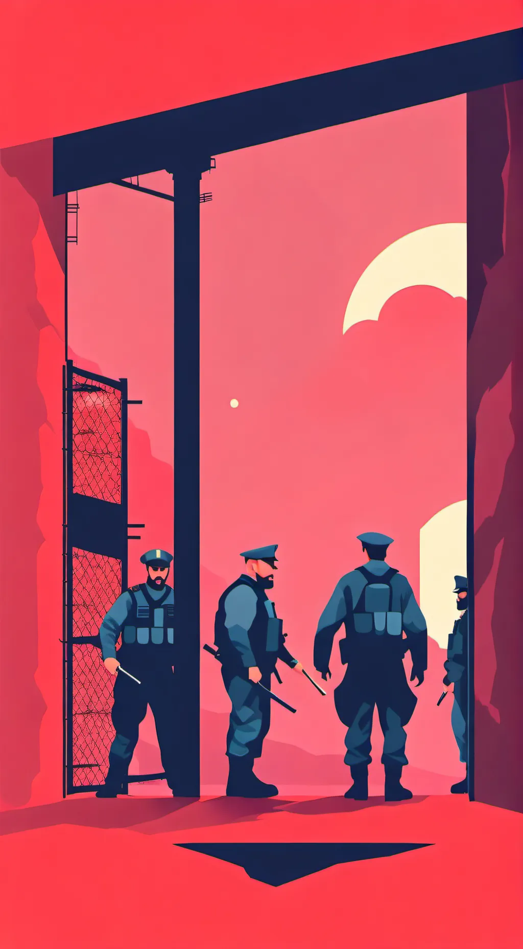 ai character: Sprunki prison background