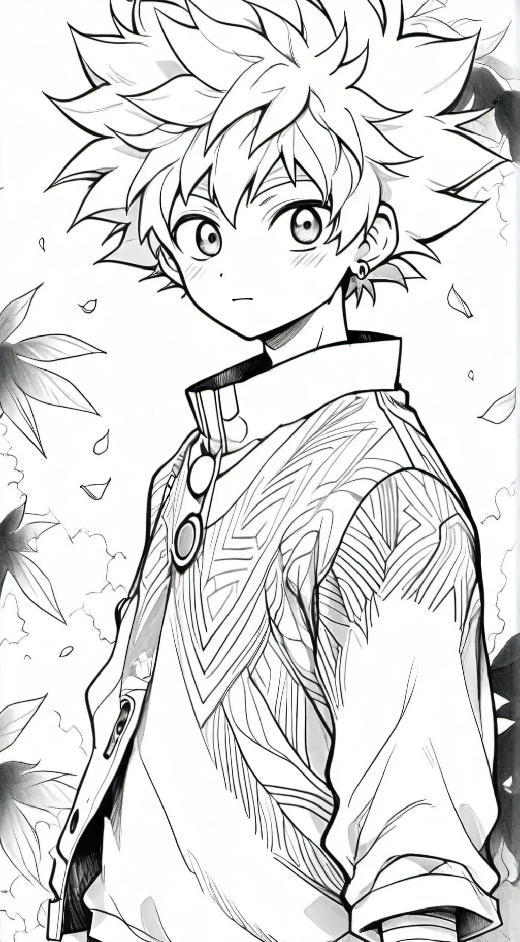 ai character: Bakugo medieval  background