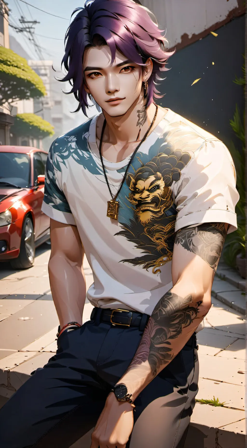 ai character: Rhett Kadashi  background