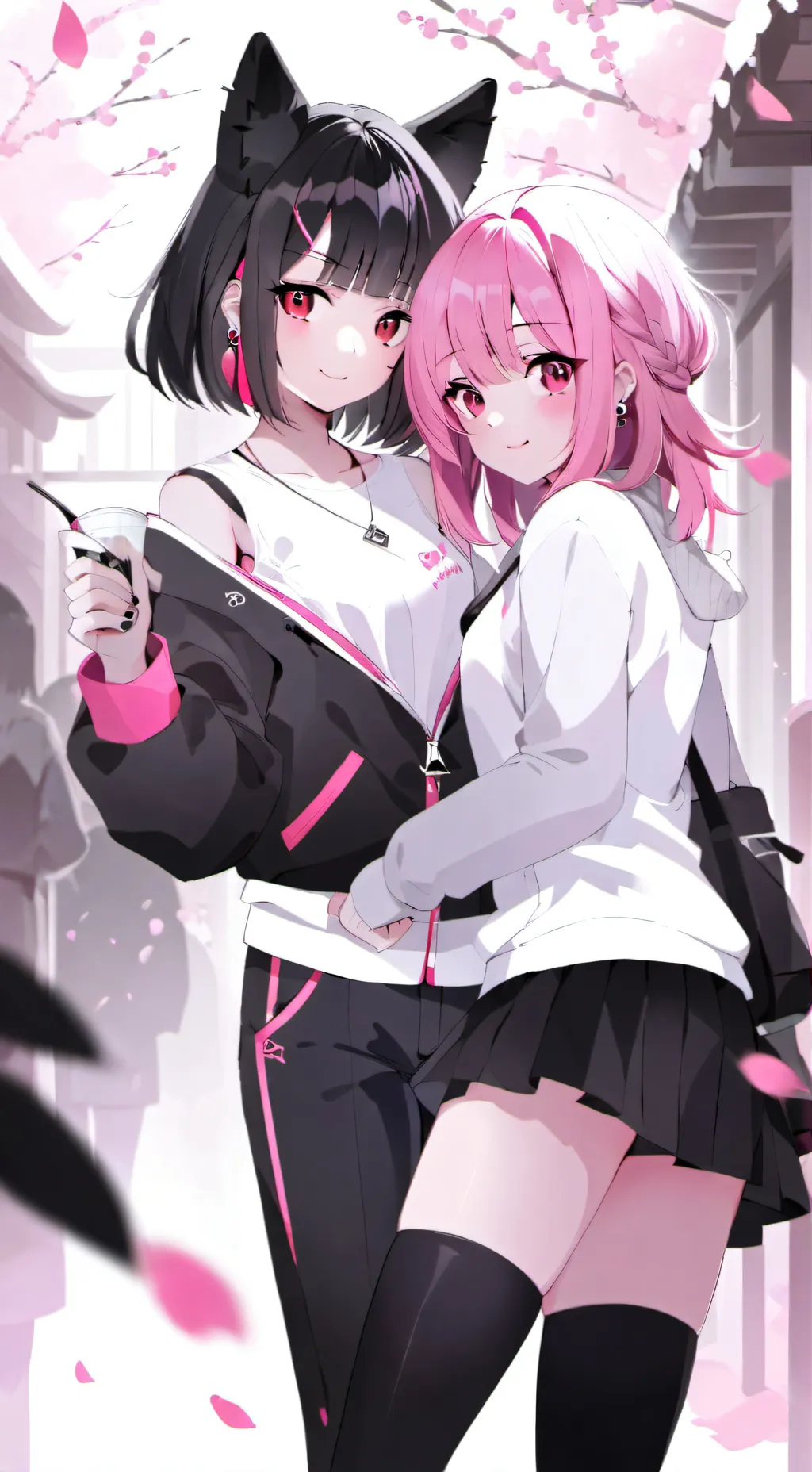 ai character: Sky & kat background