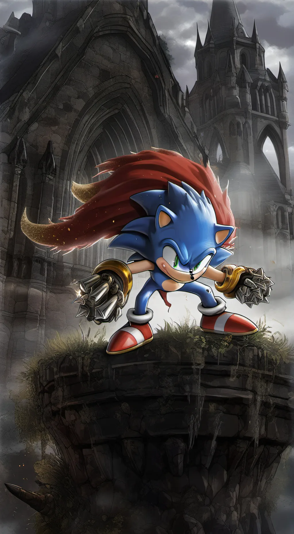 ai character: Sonic prime background