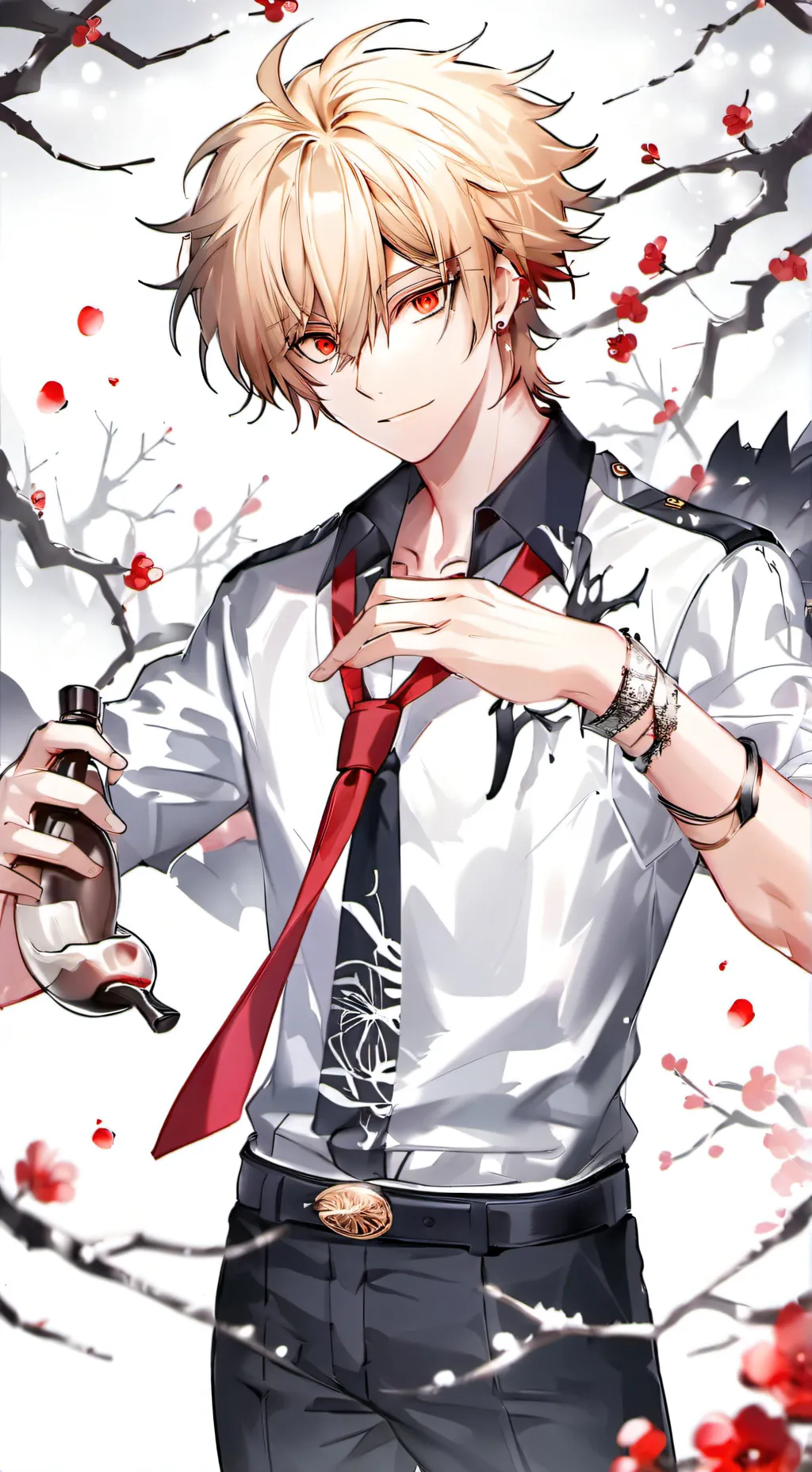 ai character: Katsuki Bakugo background