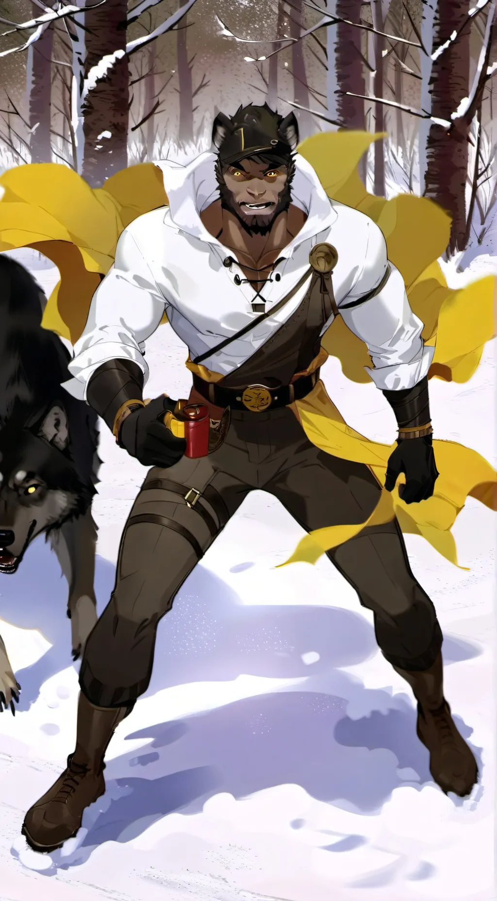 ai character: Werewolf By night  background