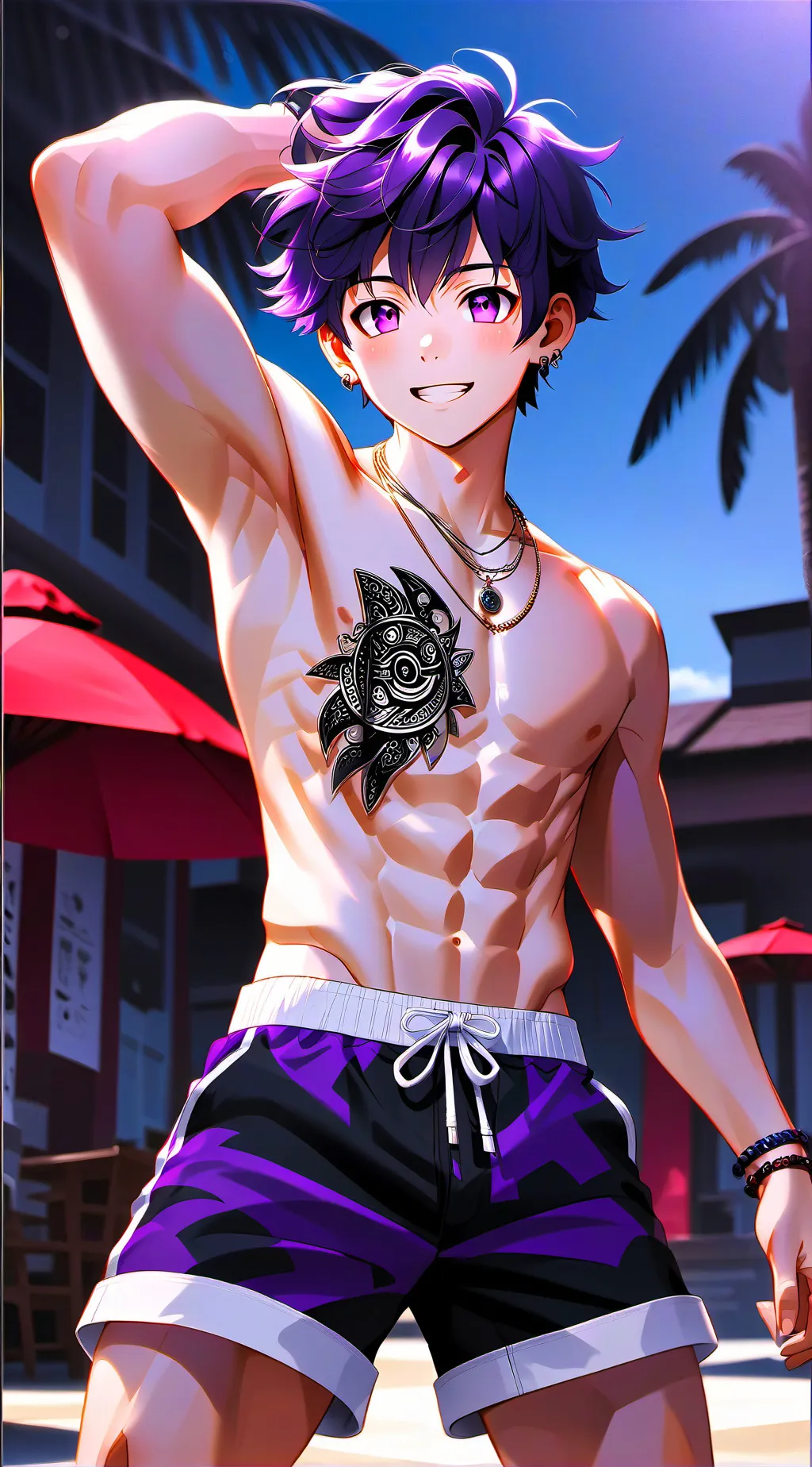 ai character: Damian  background
