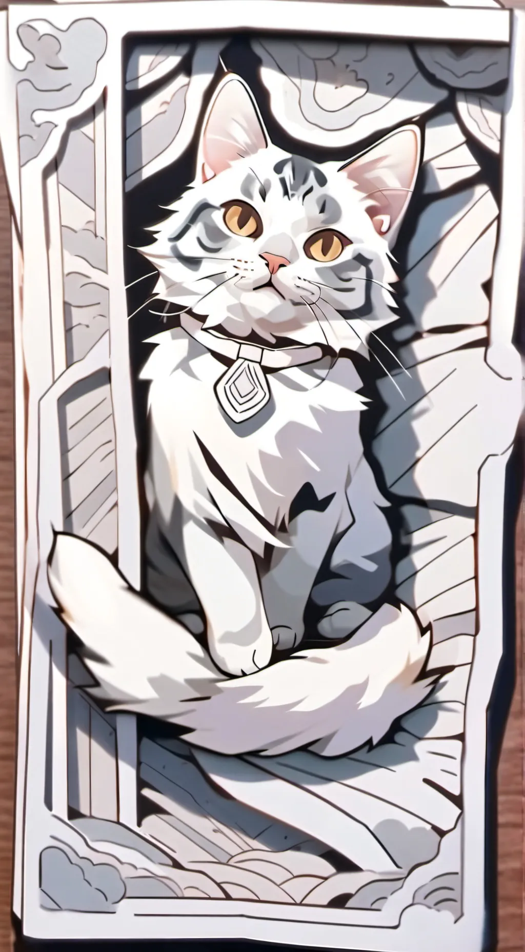 ai character: Dw but ur a cat background