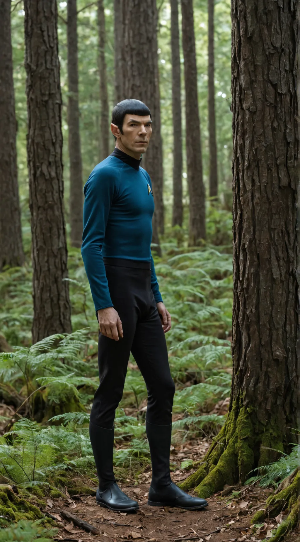 ai character: Spock Startreck  background