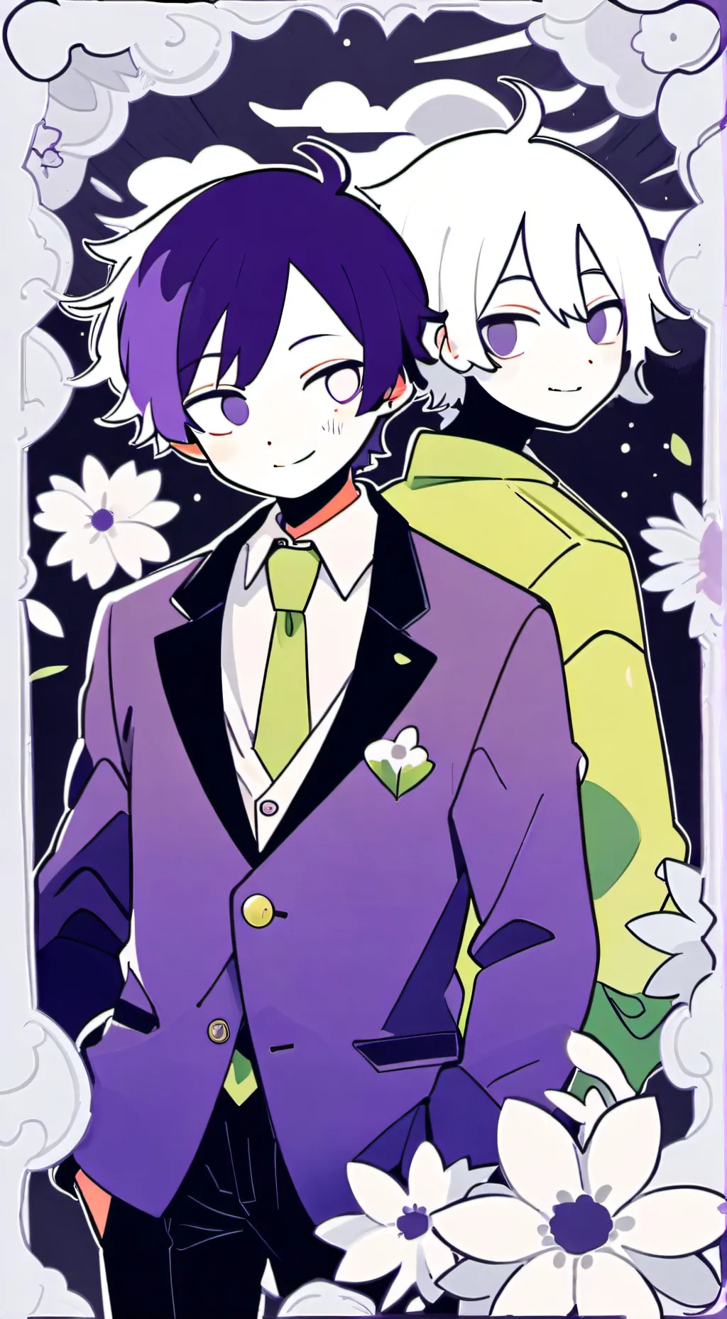 ai character: Dandy X Oc background