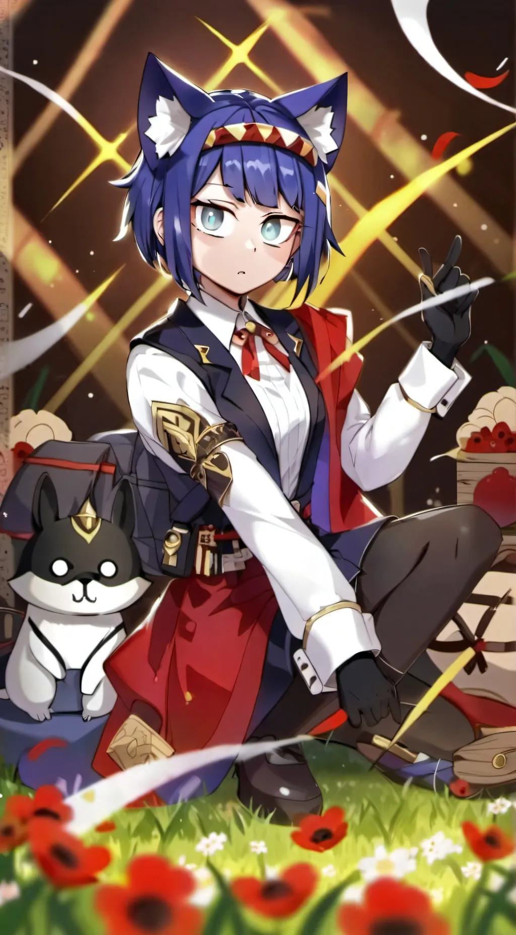 ai character: kyoka jirou  background