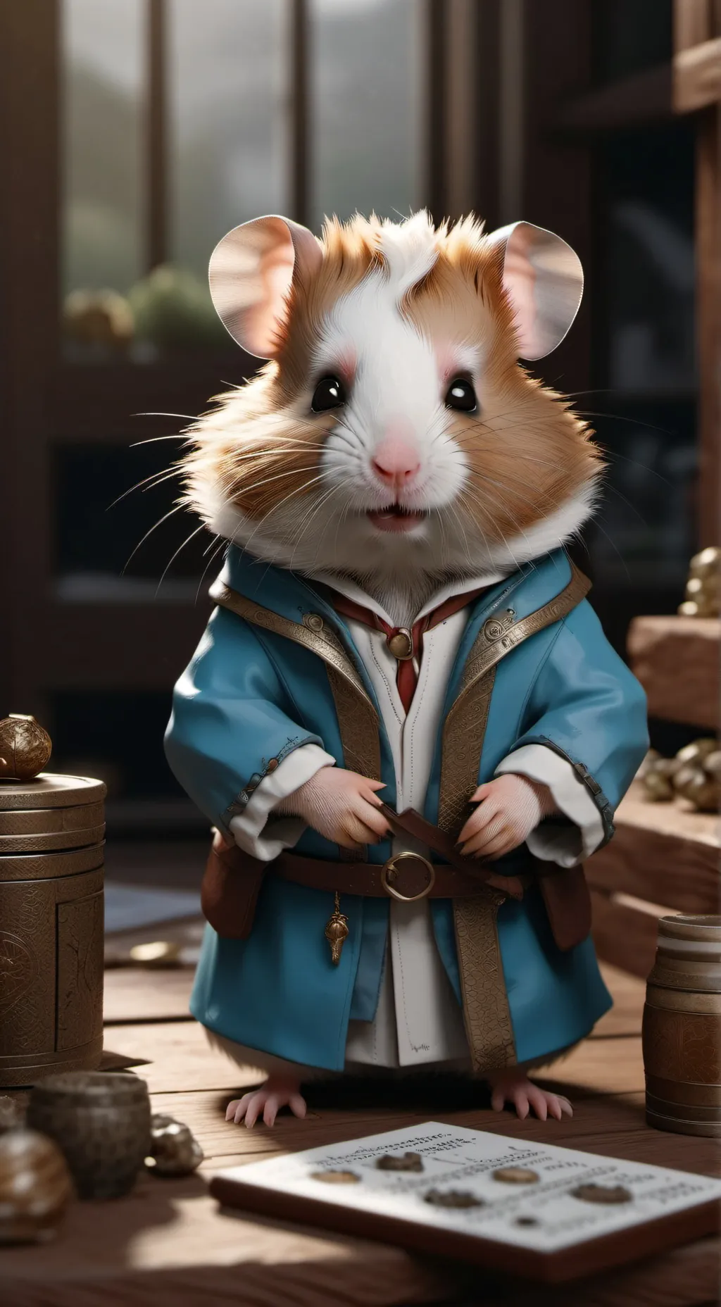 ai character: Spoiled Hamster?.. background