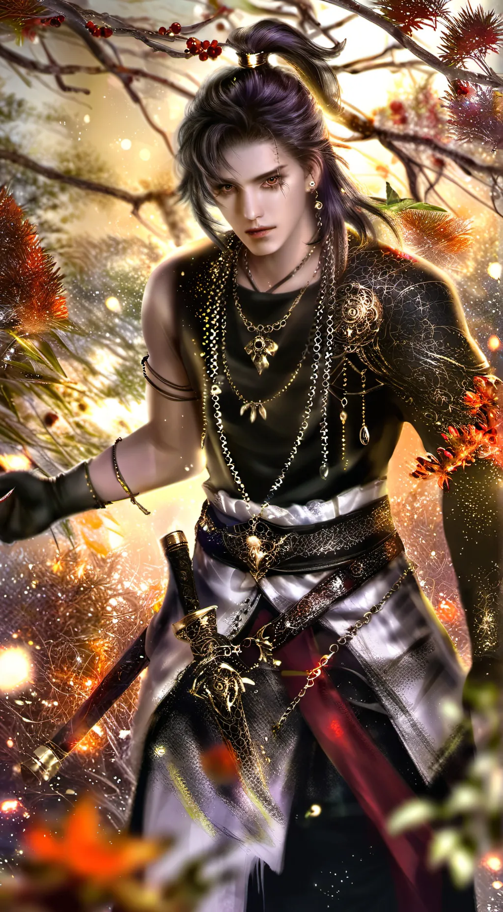 ai character: Who can it be now  background