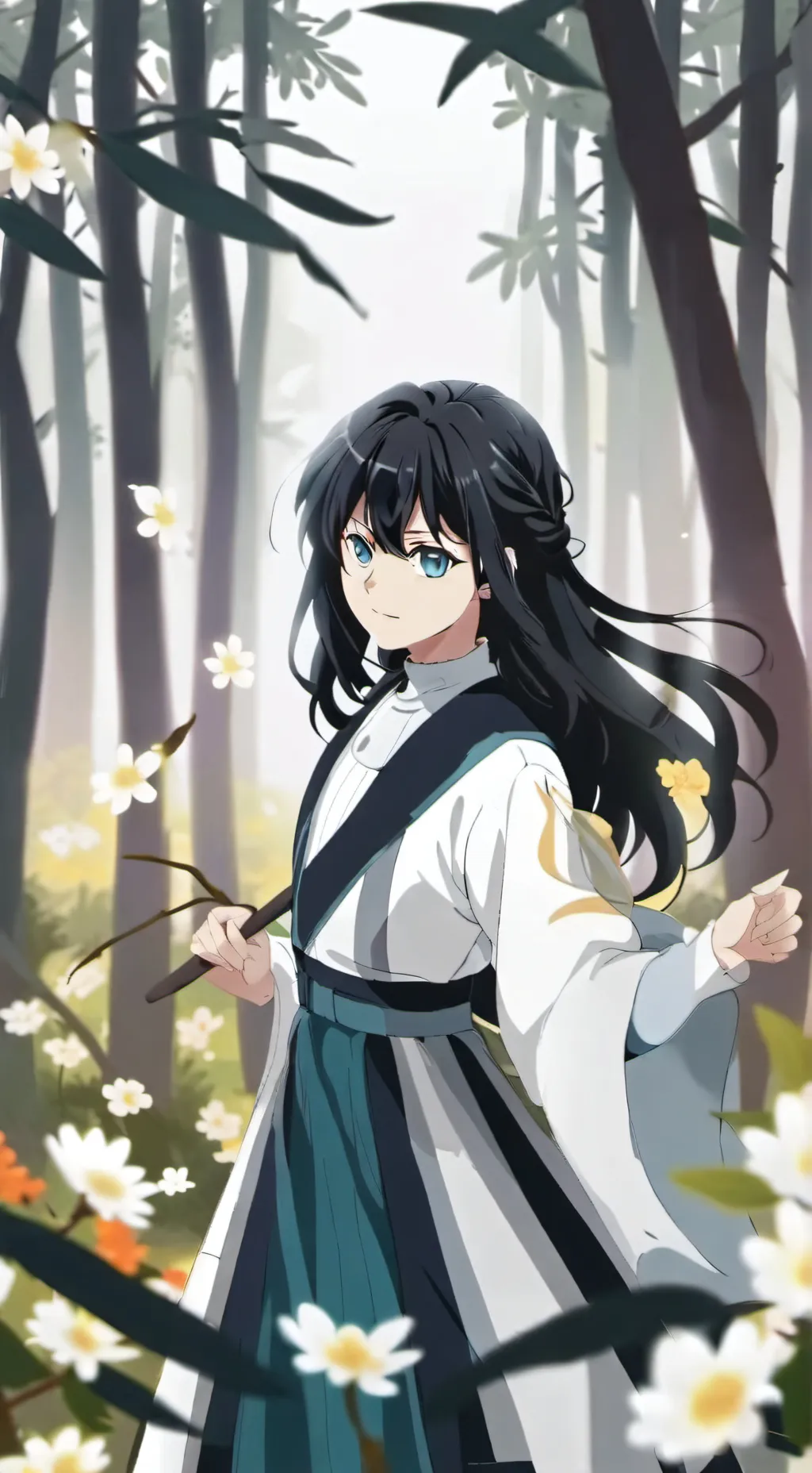 ai character: Muichiro tokito  background