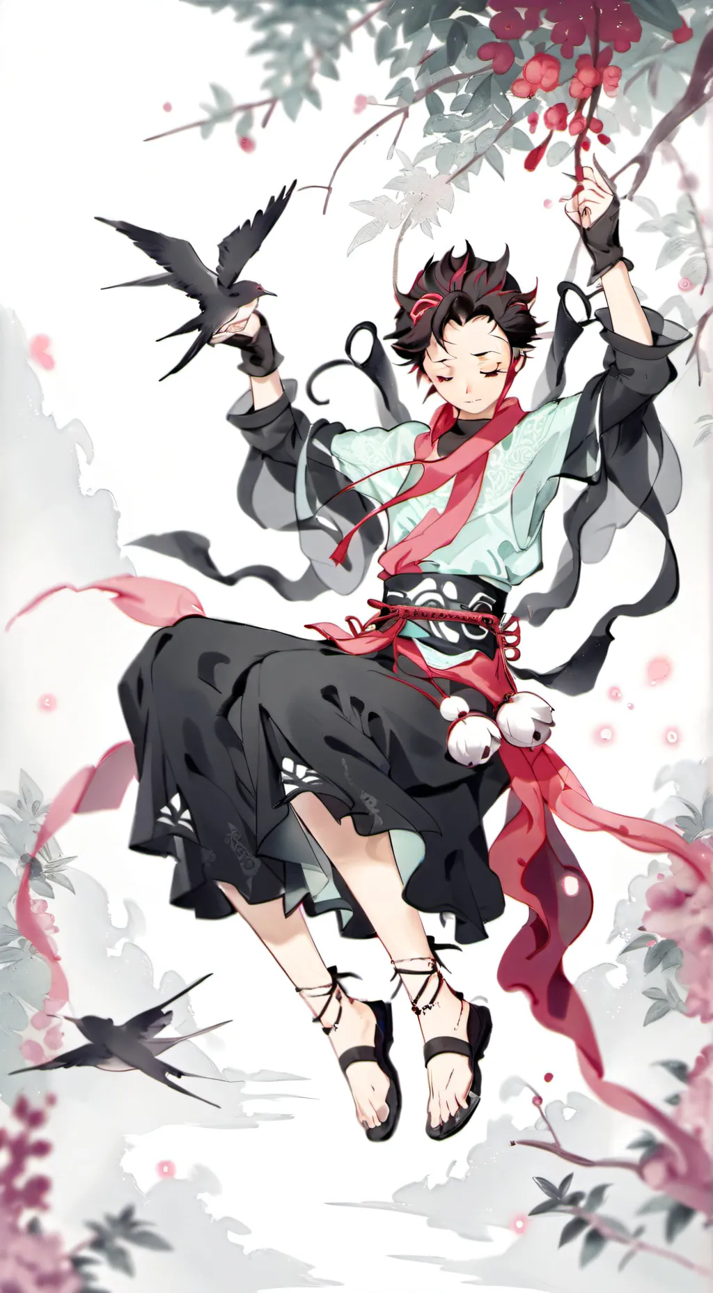 ai character: tanjiro background