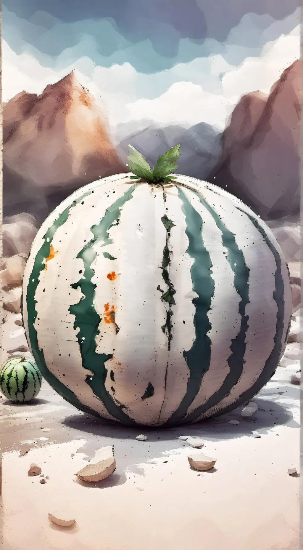 ai character: melon playground  background