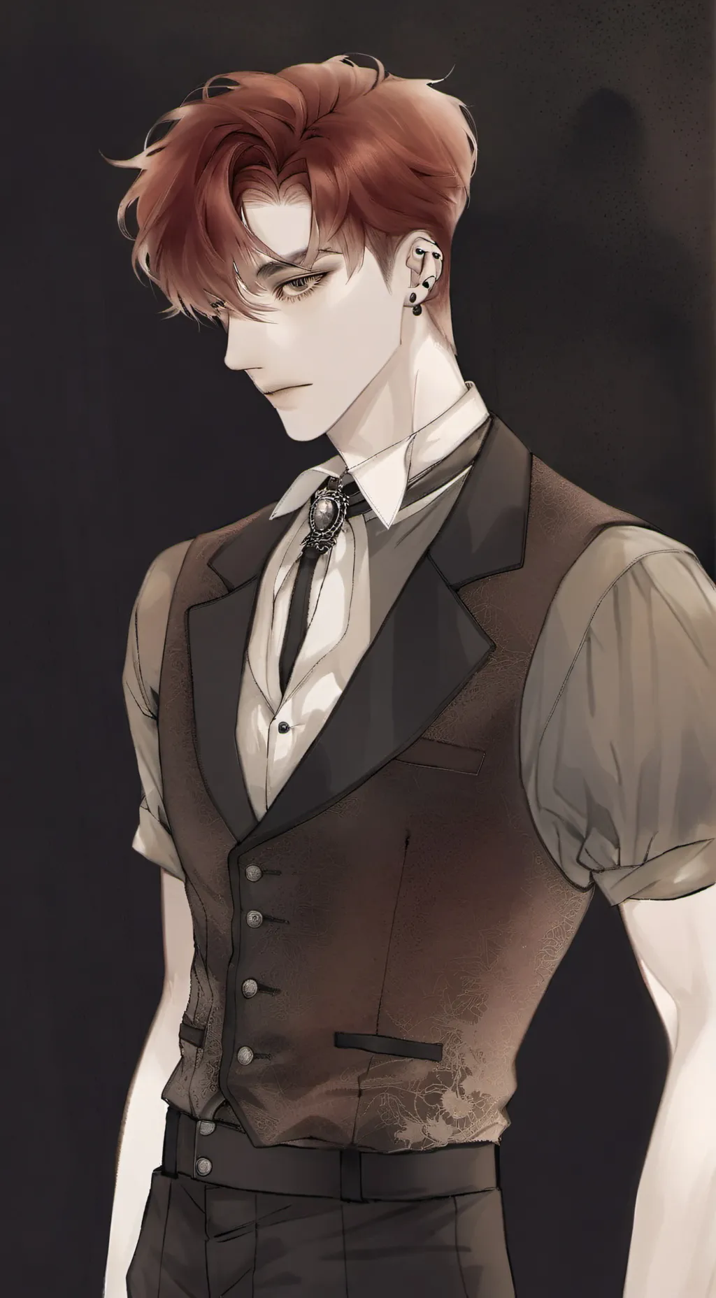 ai character: Red background