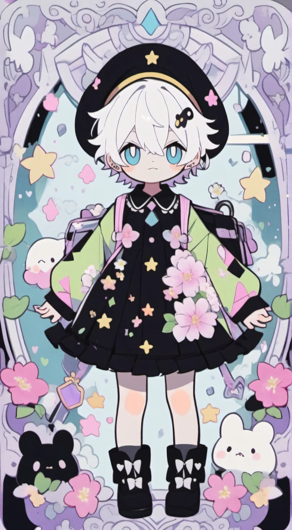ai character: jjk kinda 😝 background