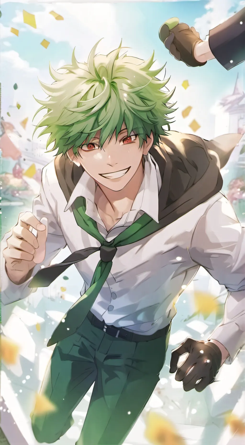 ai character: izuku medoria background