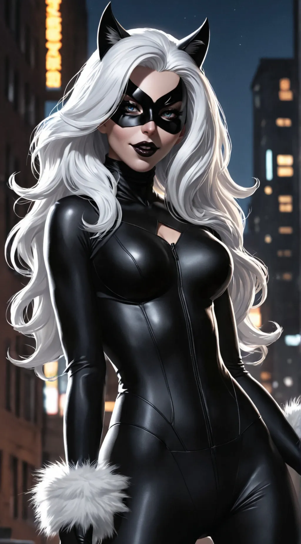 ai character: Felicia(BlackCat)  background