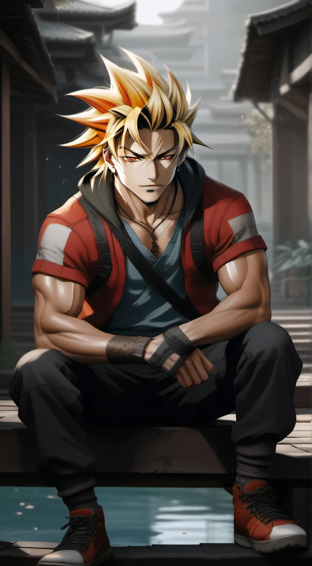 ai character: daddy goku background