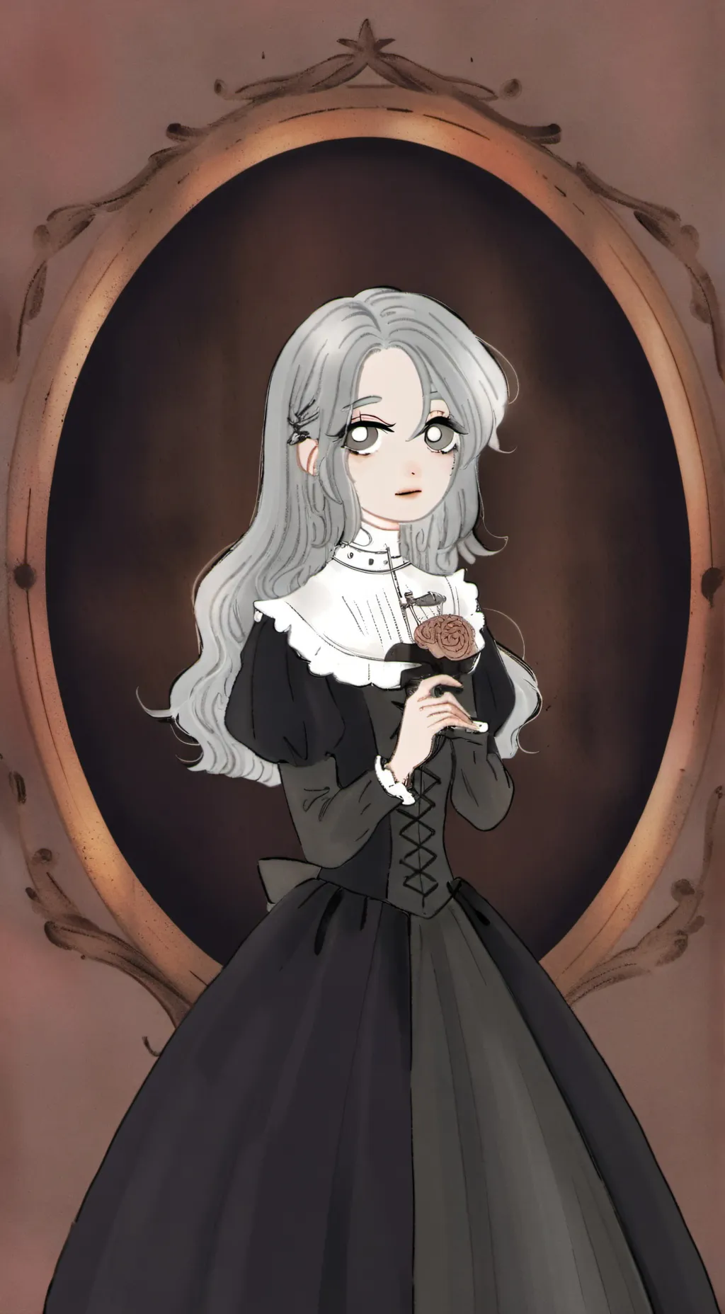 ai character: popular girl 🩷🤞🏻 background