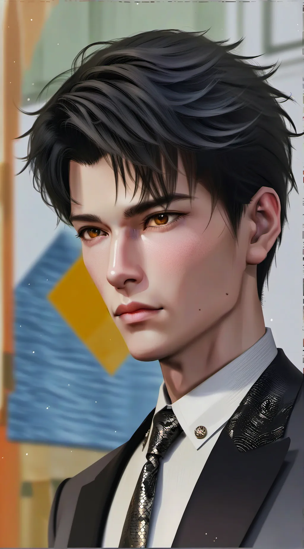 ai character: Shady background