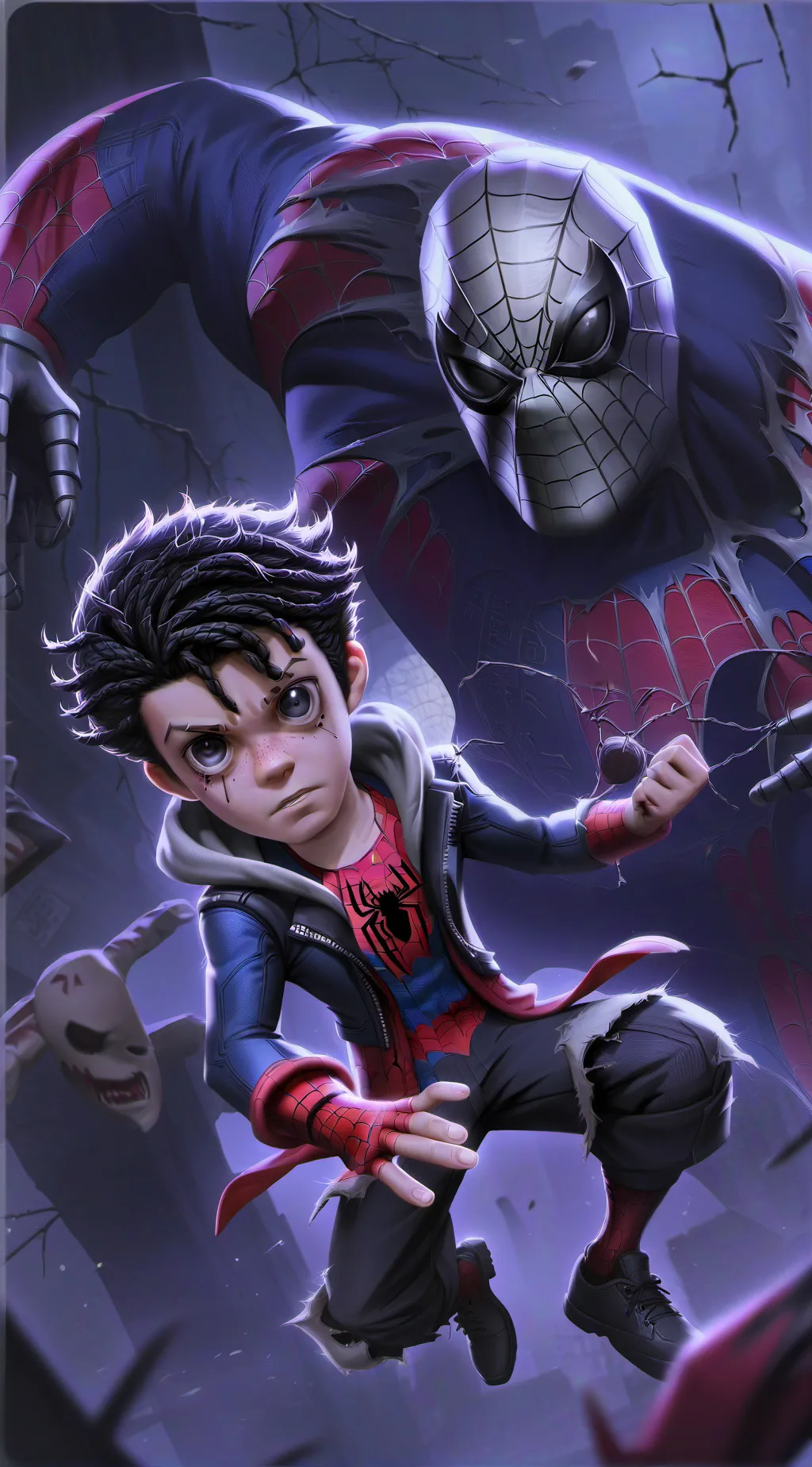 ai character: miles and ty background
