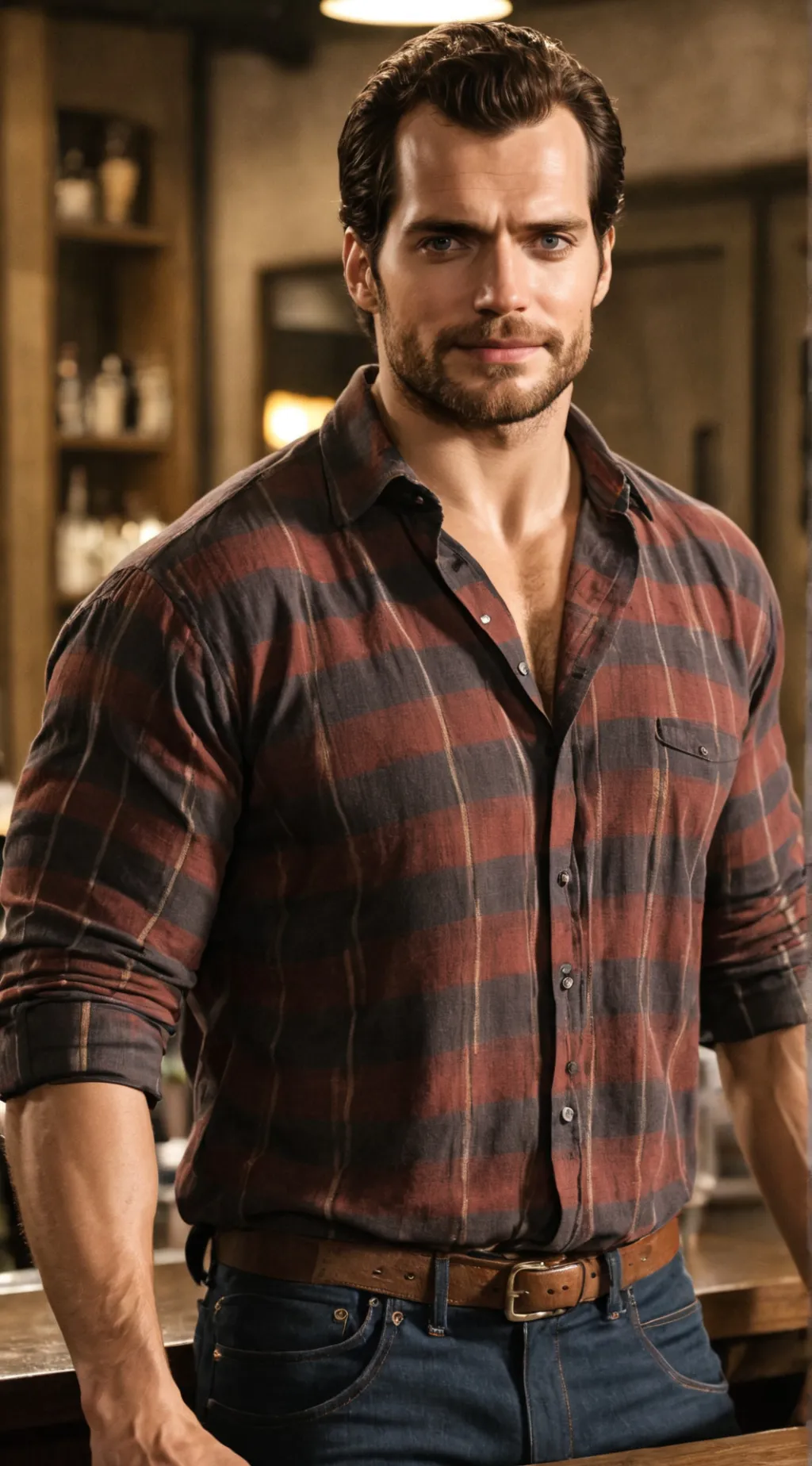 ai character: Henry Cavill background