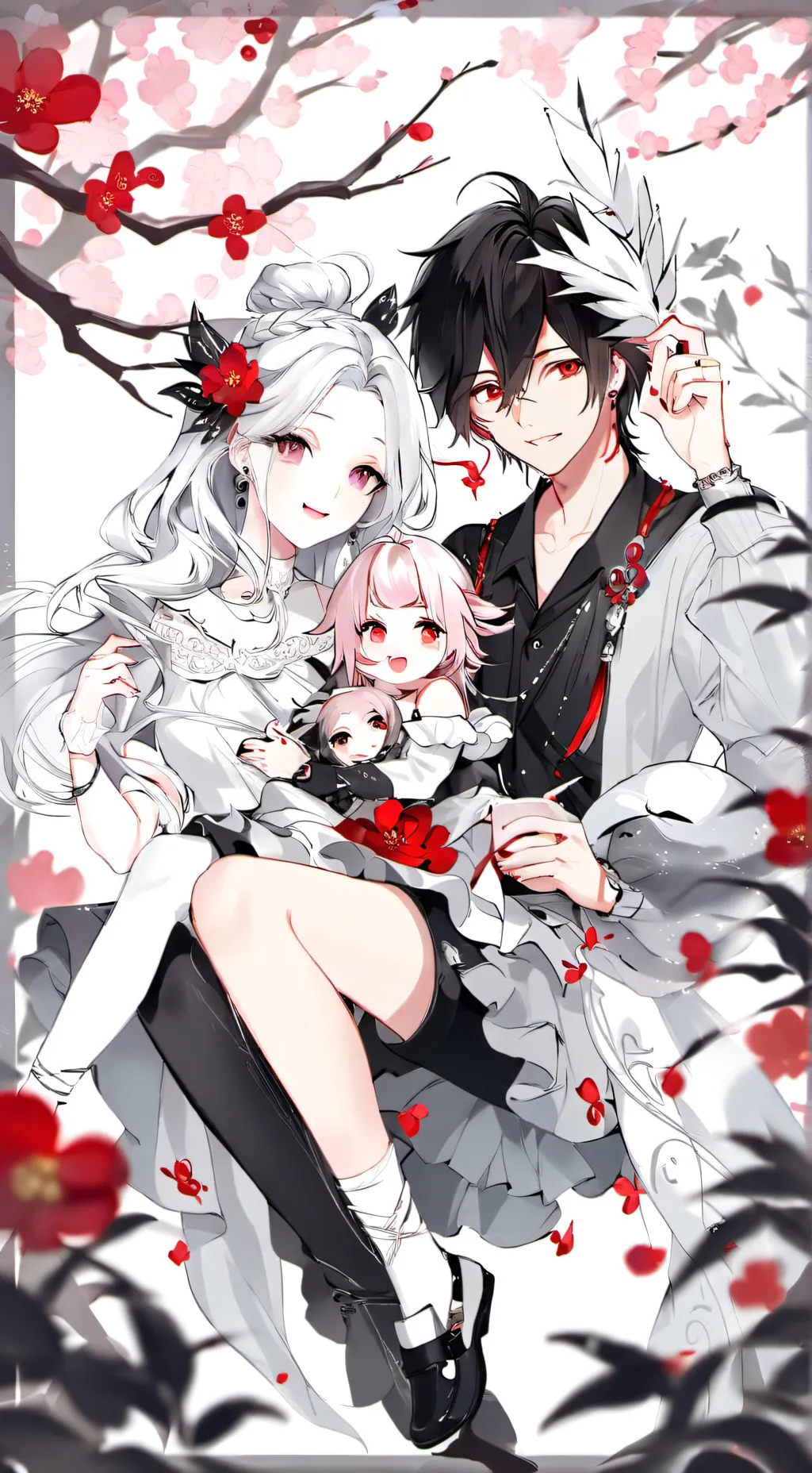 ai character: Family travell background