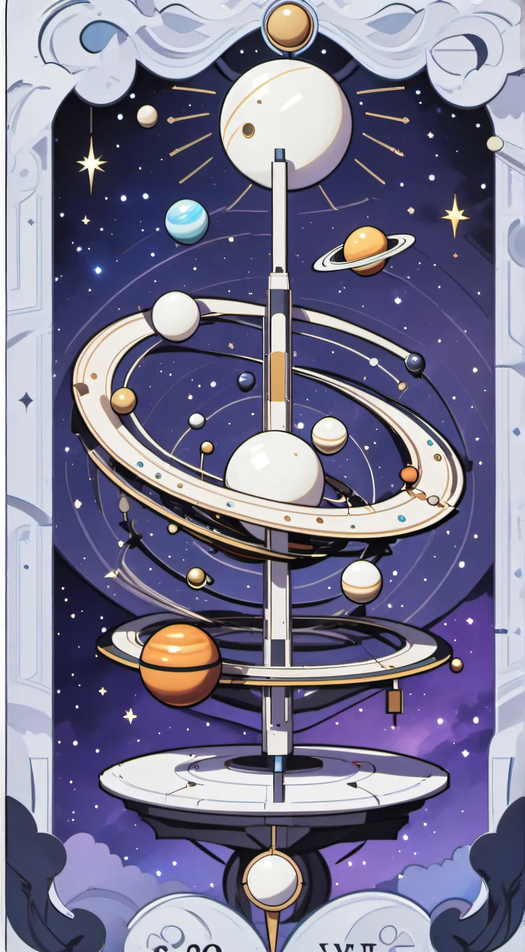ai character: Solar system background