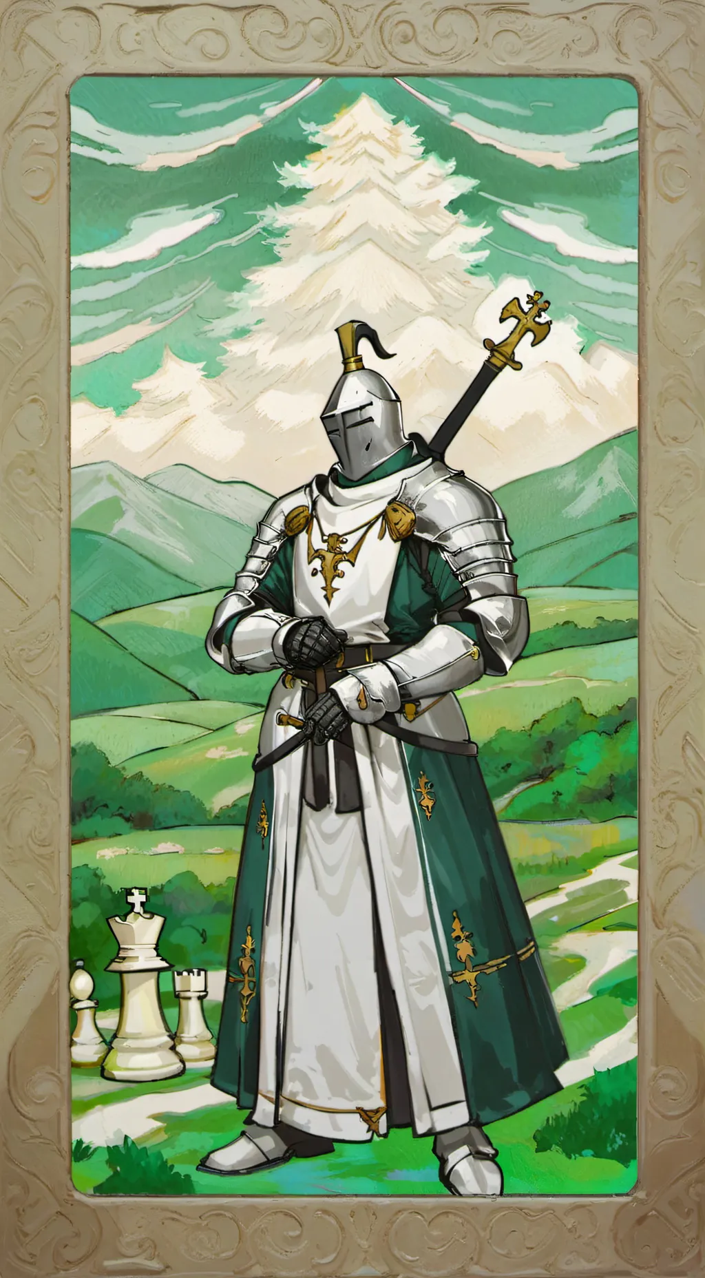 ai character: KNIGHT background