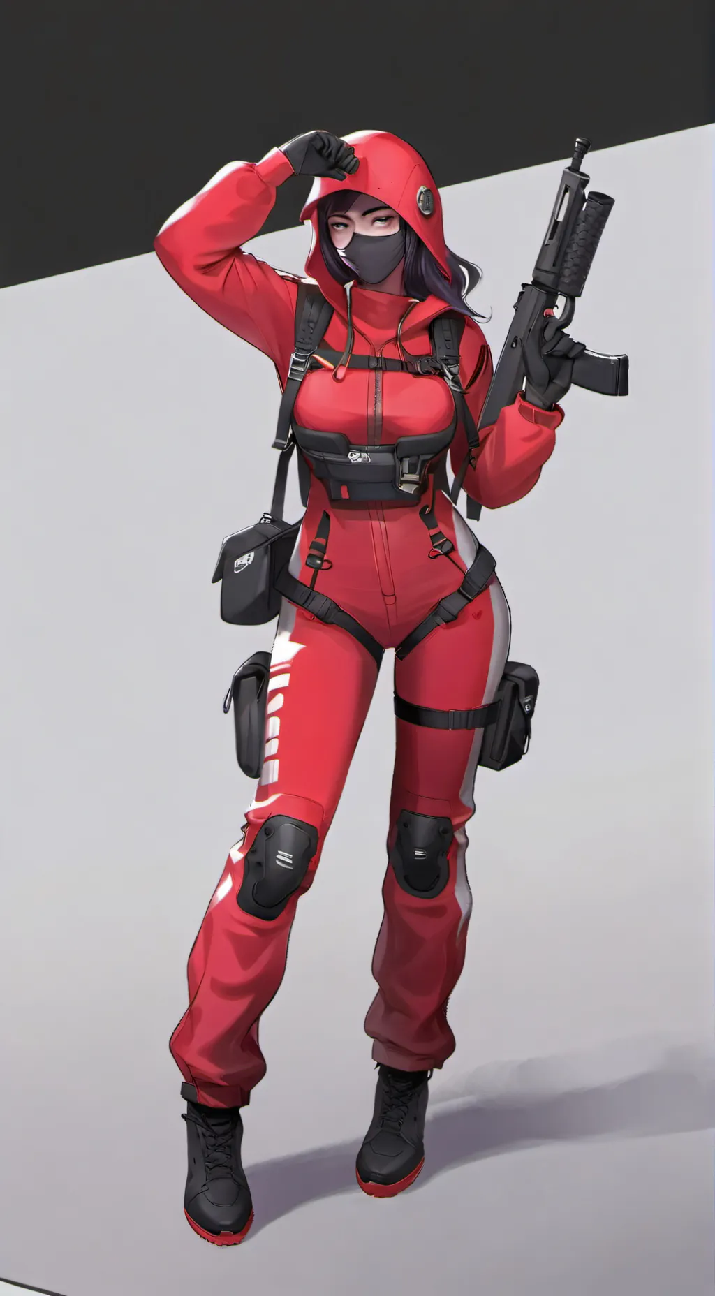 ai character: female guard background