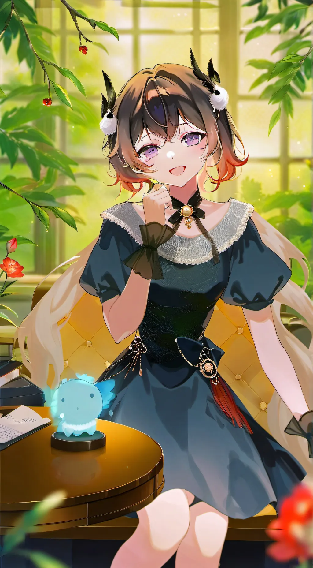 ai character: Aria background