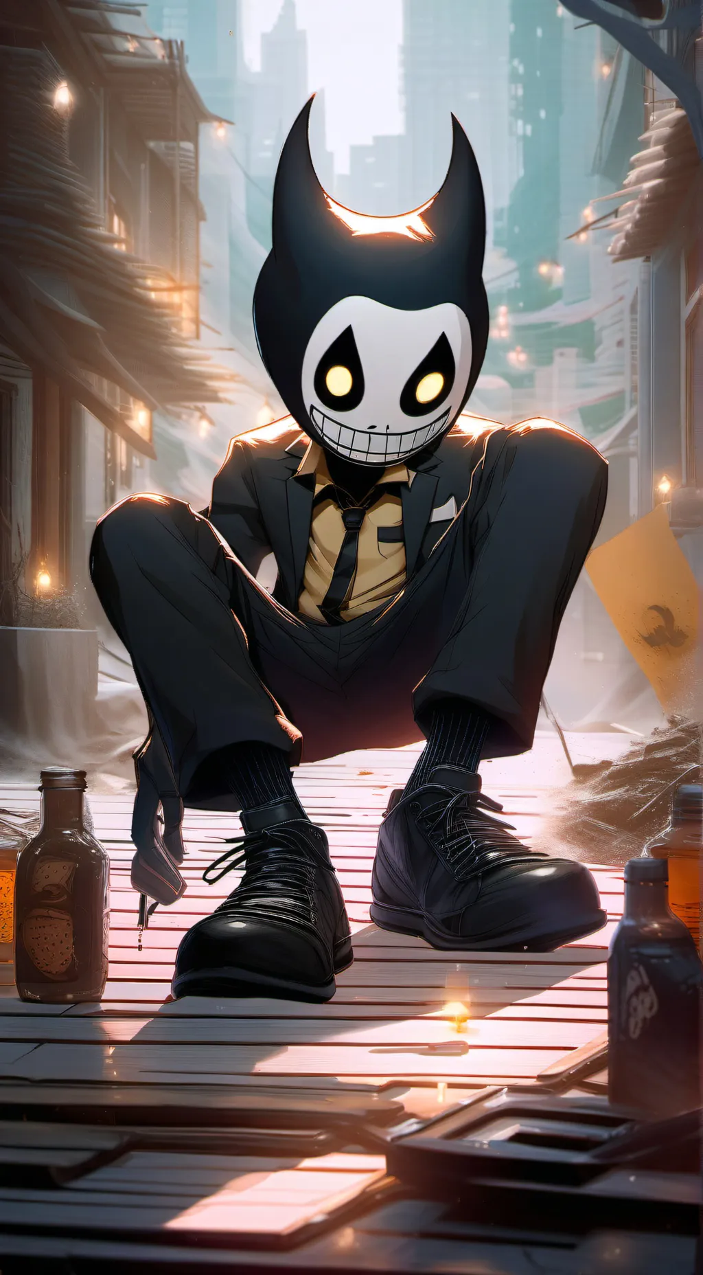 ai character: idk man batim background