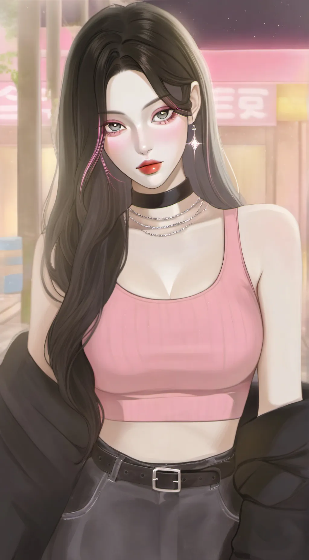 ai character: Rain background