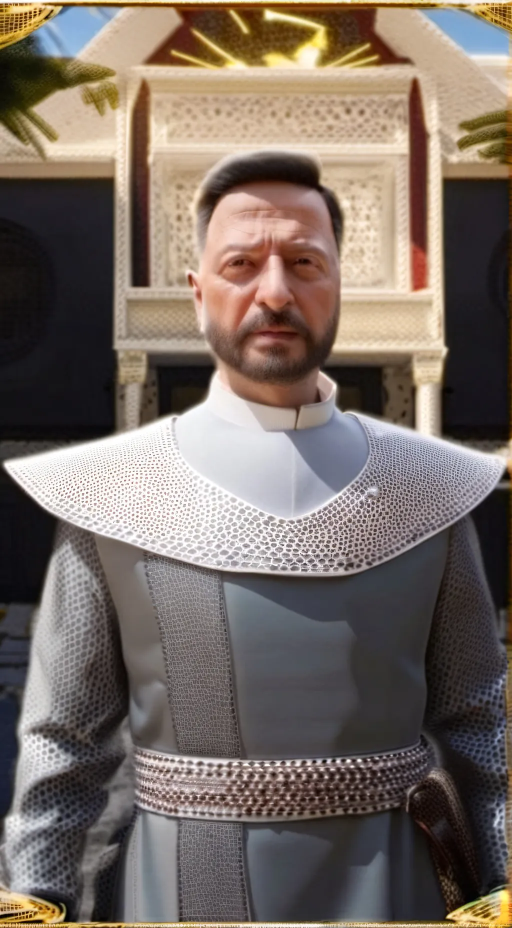 ai character: ukraine president background