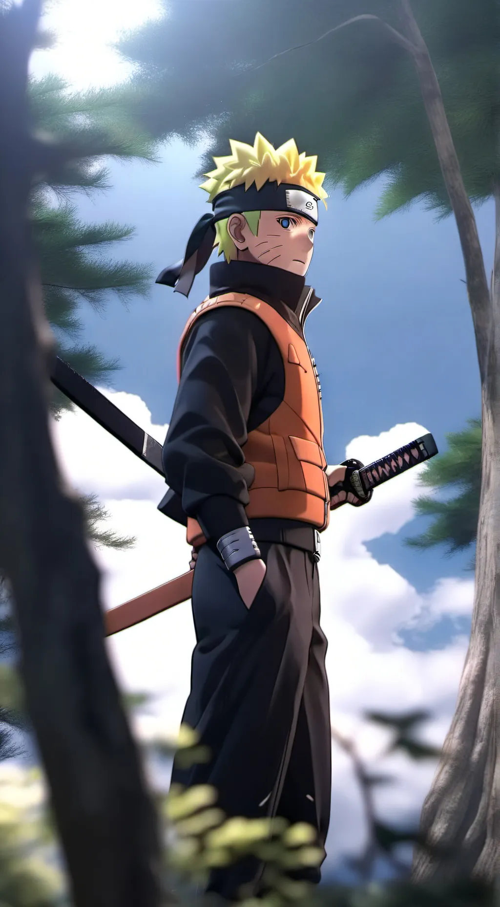 ai character: Naruto universe background
