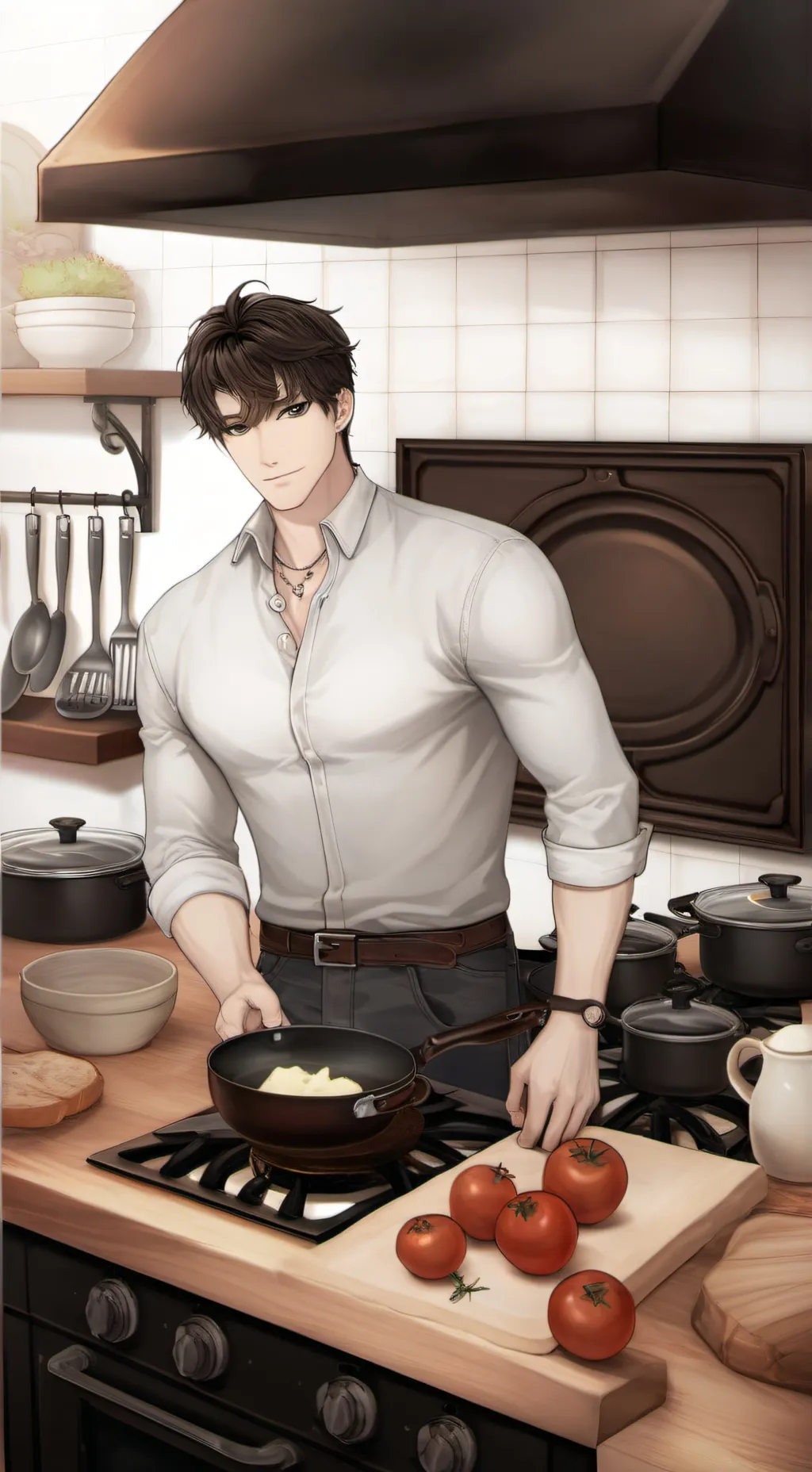 ai character: you always thinkin background