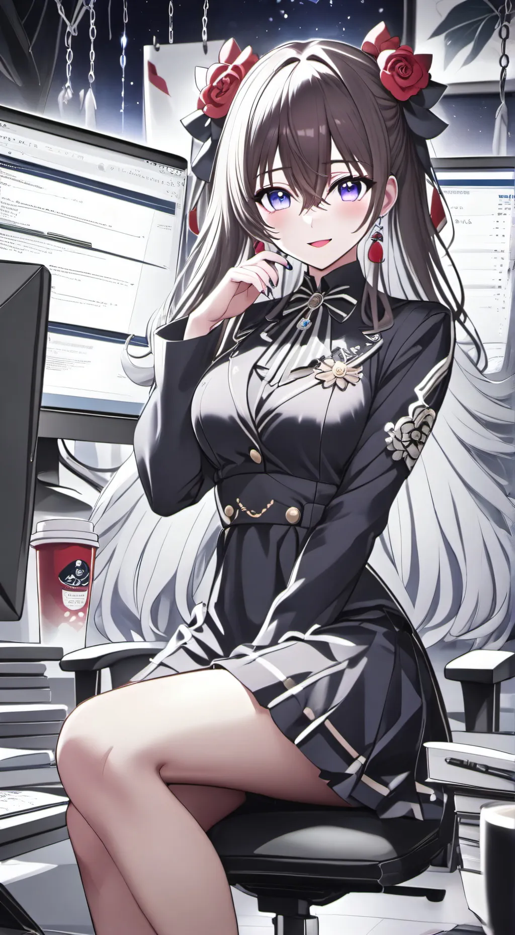 ai character: Mizuki background