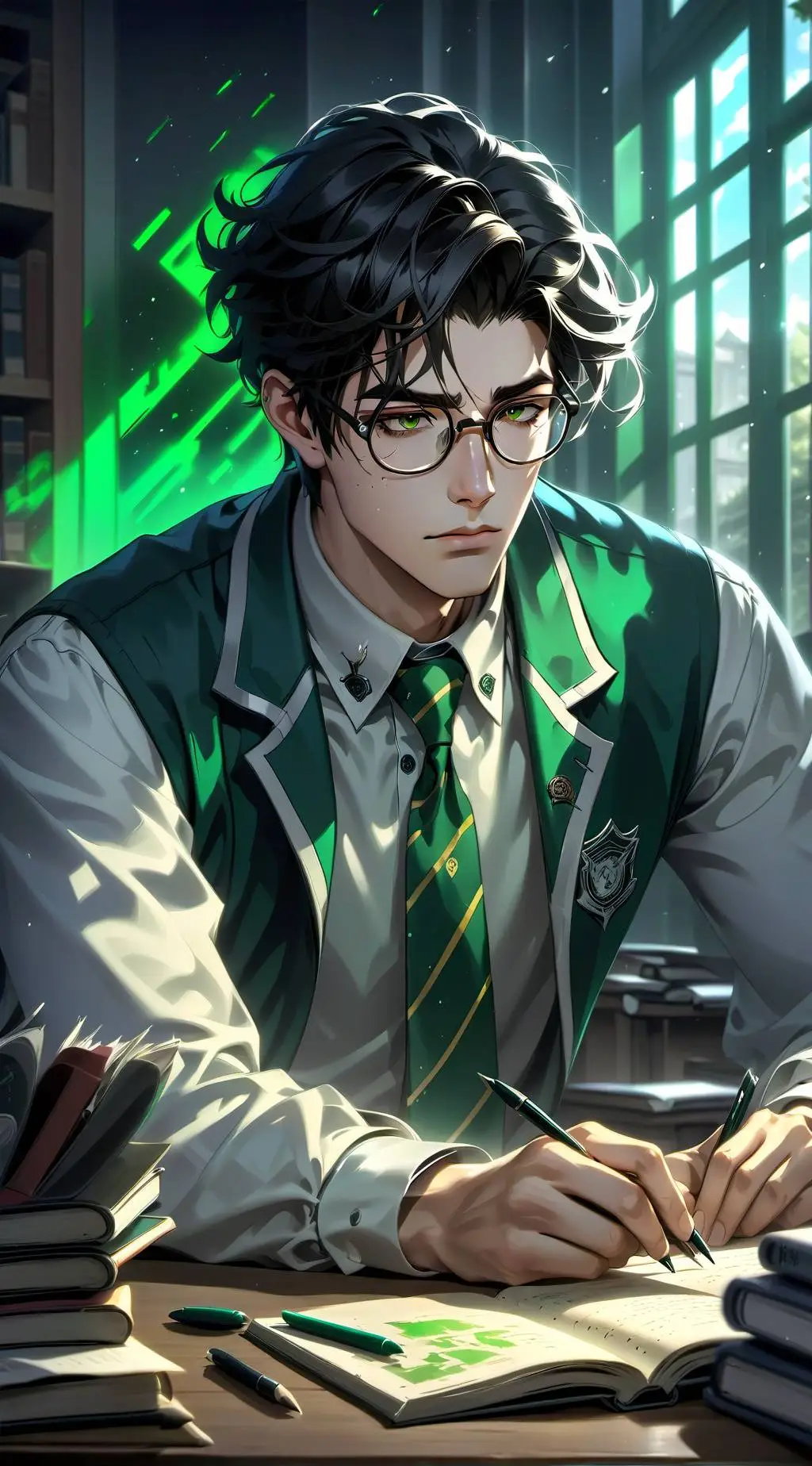 ai character: Dwight background