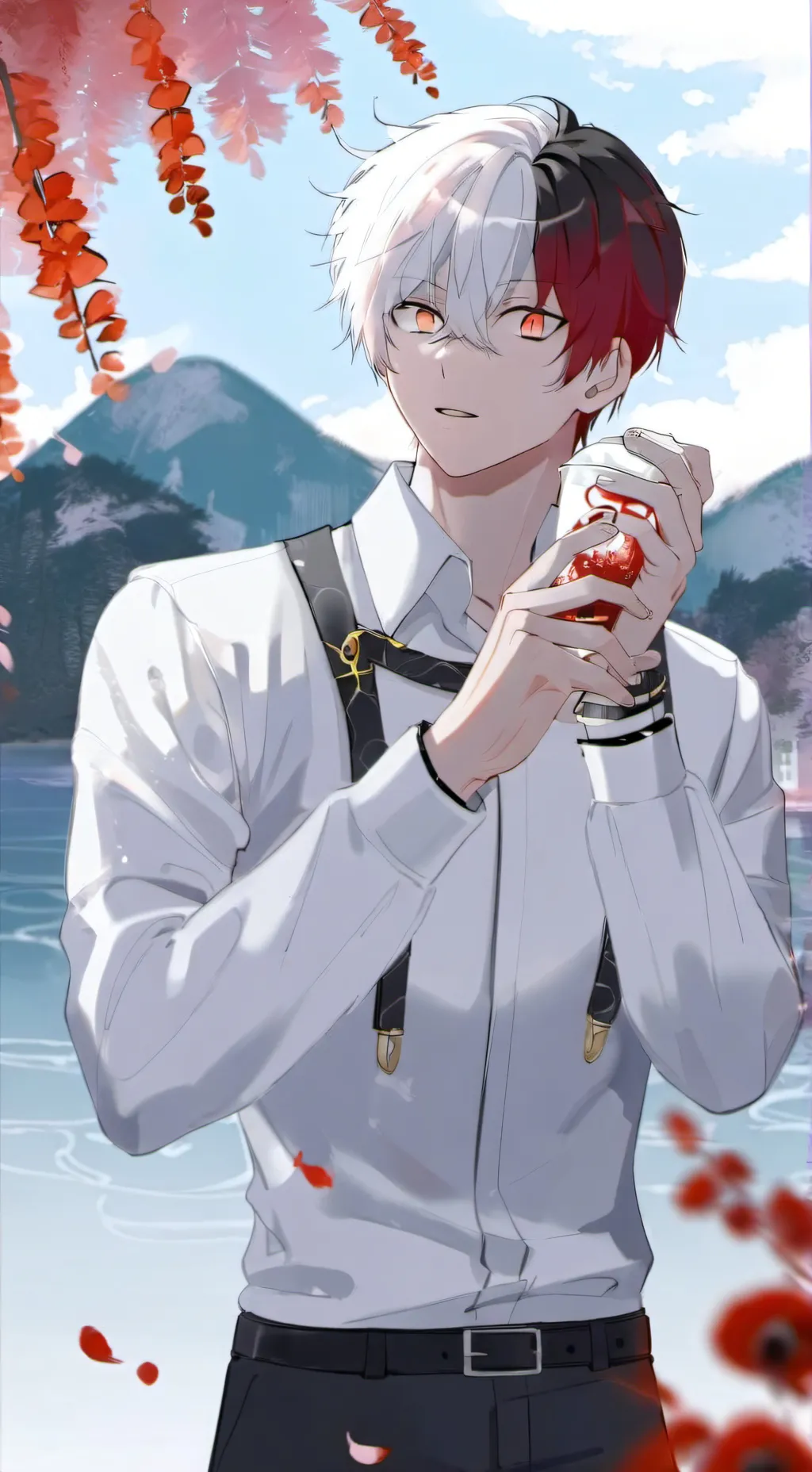 ai character: Shoto Todoroki background