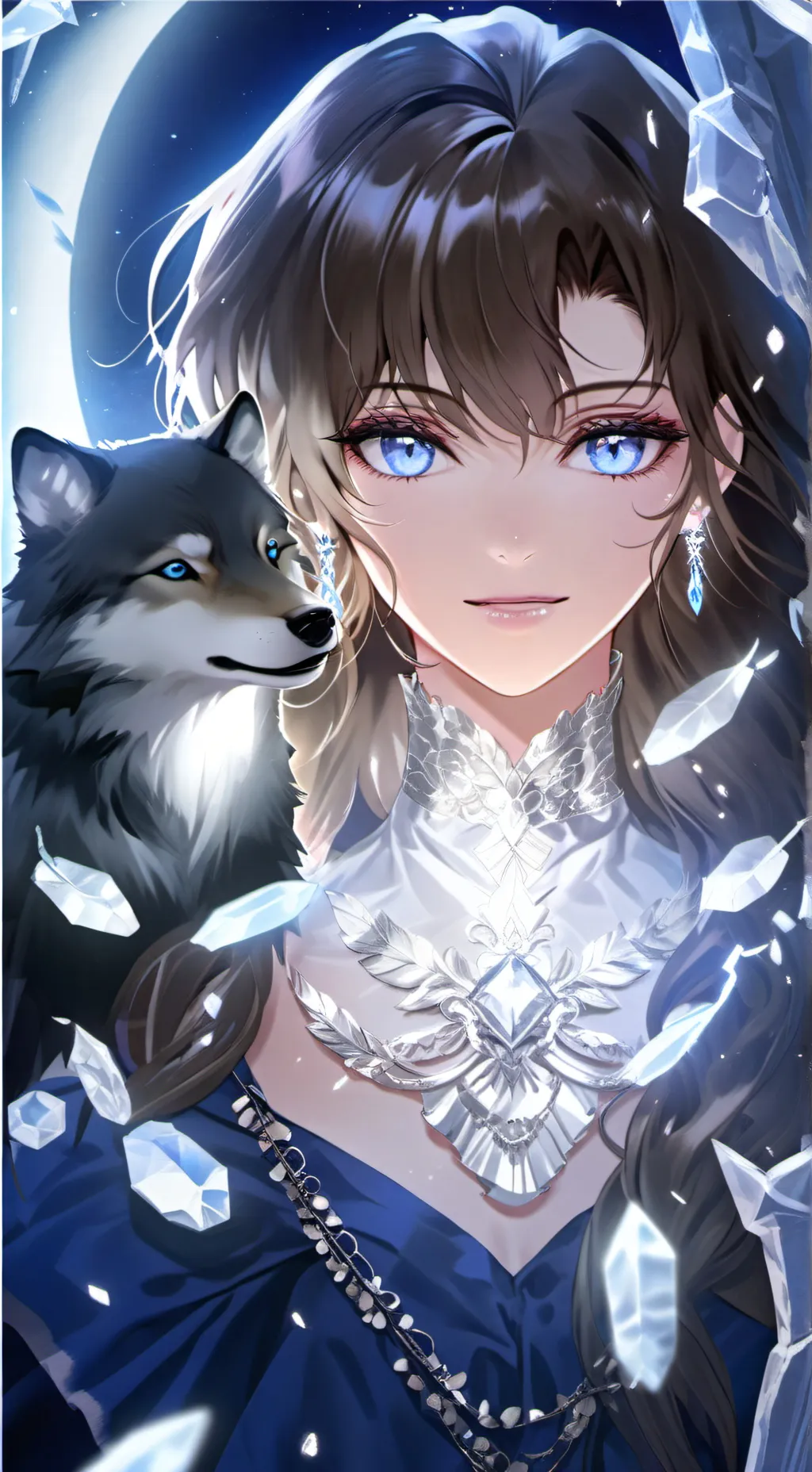 ai character: Luna background